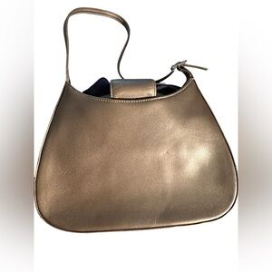 Coach Pearlized Haptics Hobo Napa Leather Vintage Handbag 6168 Gold